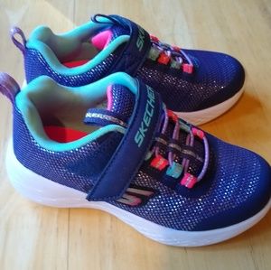 NEW Little Girl Blue Sketchers Sneakers NWOT